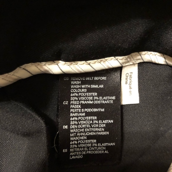 High waisted, wide leg black pants - Picture 6 of 9